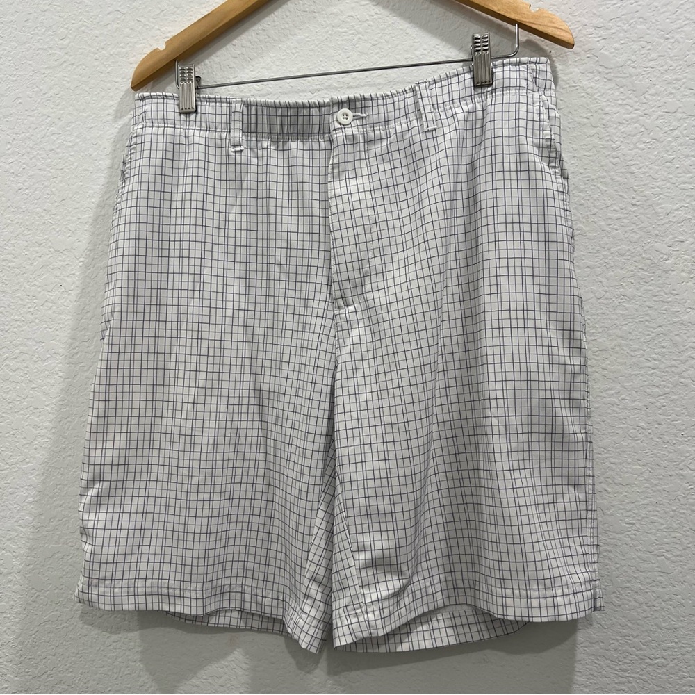 Bolle Golf Tech Mens‎ Shorts White checkered Size W34